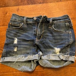 Hollister jean shorts.